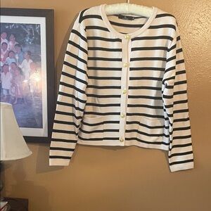 Striped Black and White Sweater